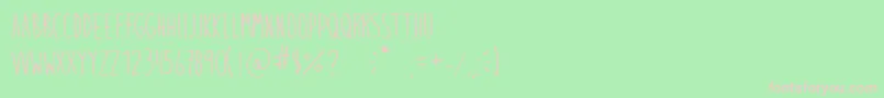 Mr.Mogollon-Schriftart – Rosa Schriften auf grünem Hintergrund