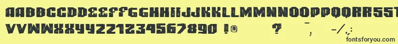 VtksHighlight Font – Black Fonts on Yellow Background