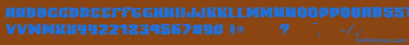 VtksHighlight Font – Blue Fonts on Brown Background