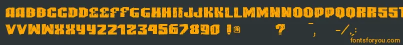 VtksHighlight Font – Orange Fonts on Black Background