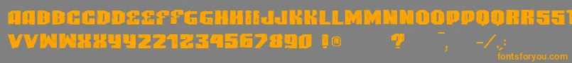 VtksHighlight Font – Orange Fonts on Gray Background