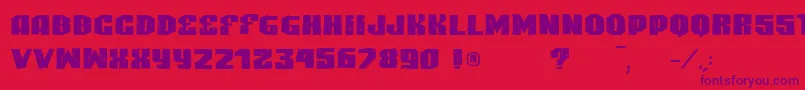 VtksHighlight Font – Purple Fonts on Red Background