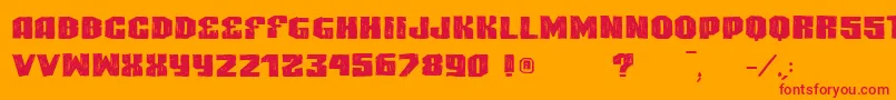 VtksHighlight Font – Red Fonts on Orange Background