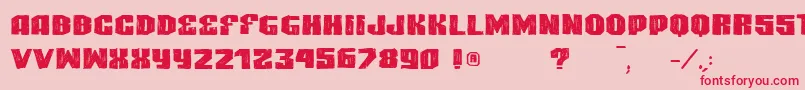 VtksHighlight Font – Red Fonts on Pink Background