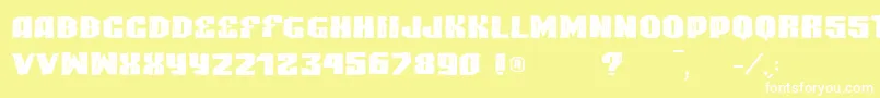 VtksHighlight Font – White Fonts on Yellow Background