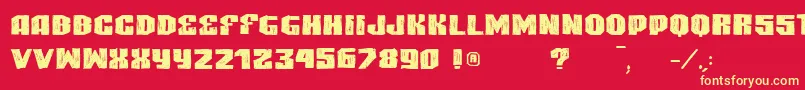 VtksHighlight Font – Yellow Fonts on Red Background