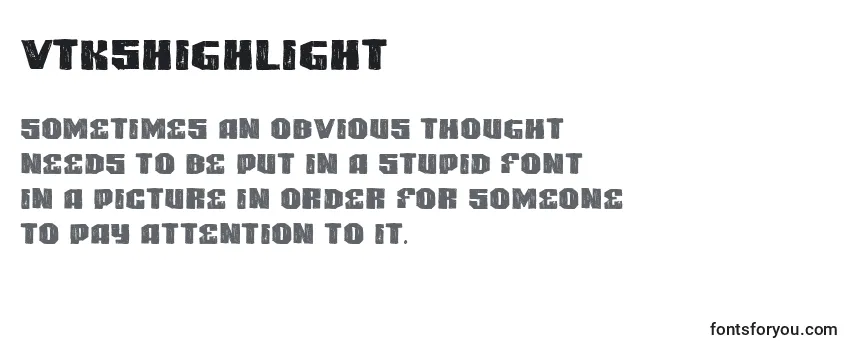 Шрифт VtksHighlight