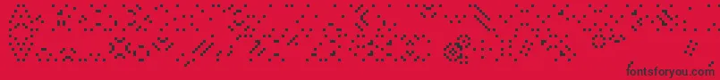 Smackyformulaali Font – Black Fonts on Red Background