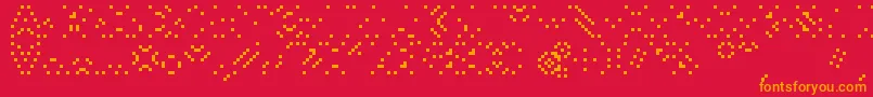 fuente Smackyformulaali – Fuentes Naranjas Sobre Fondo Rojo