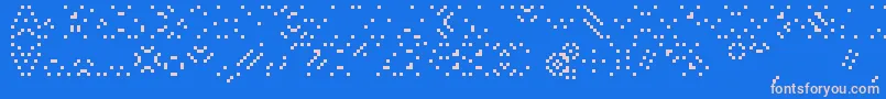 Smackyformulaali Font – Pink Fonts on Blue Background