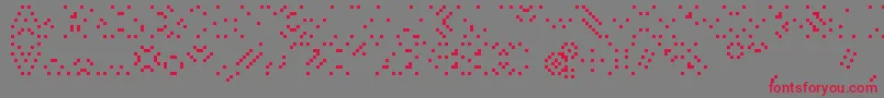 Smackyformulaali Font – Red Fonts on Gray Background