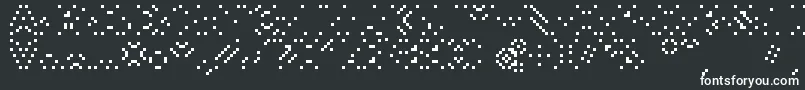 フォントSmackyformulaali – 白い文字
