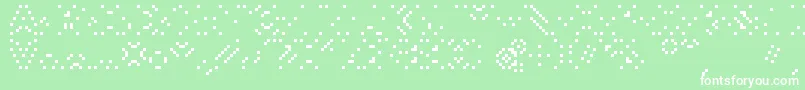 フォントSmackyformulaali – 緑の背景に白い文字