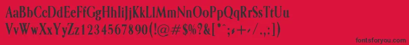 fuente Opalone – Fuentes Negras Sobre Fondo Rojo