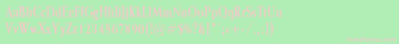 Opalone Font – Pink Fonts on Green Background