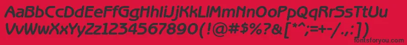 BenguiatgothiccBolditalic Font – Black Fonts on Red Background