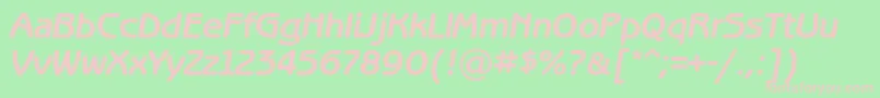 BenguiatgothiccBolditalic Font – Pink Fonts on Green Background