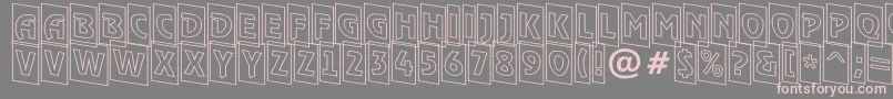 RewindertitulcmotldnRegular Font – Pink Fonts on Gray Background