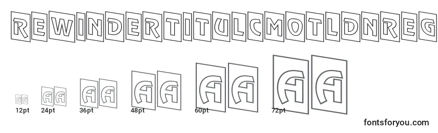 RewindertitulcmotldnRegular Font Sizes