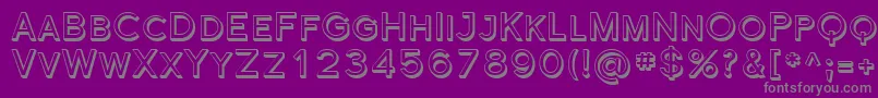 Шрифт FlorencesansScShaded – серые шрифты на фиолетовом фоне
