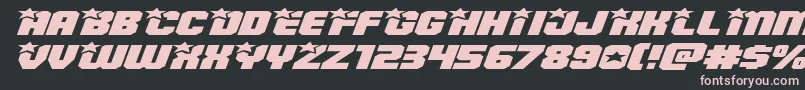 Armyrangerssuperexpandital Font – Pink Fonts on Black Background
