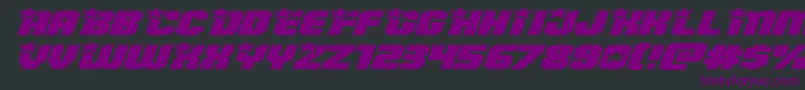 Armyrangerssuperexpandital Font – Purple Fonts on Black Background