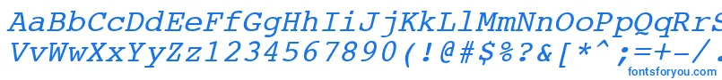 CourierNewItalic Font – Blue Fonts