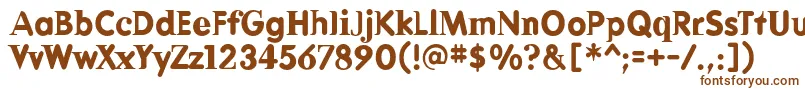Шрифт DeadhistorycBold – коричневые шрифты на белом фоне