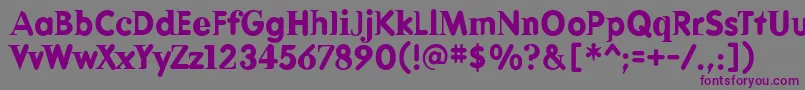 DeadhistorycBold-fontti – violetit fontit harmaalla taustalla