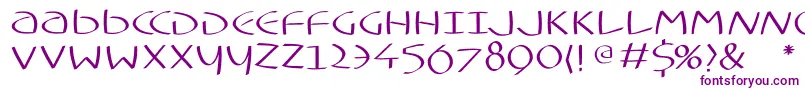 Шрифт Typoasisuncialfs – фиолетовые шрифты