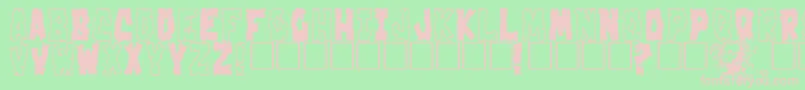 Crakoom Font – Pink Fonts on Green Background