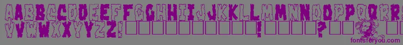 Crakoom Font – Purple Fonts on Gray Background