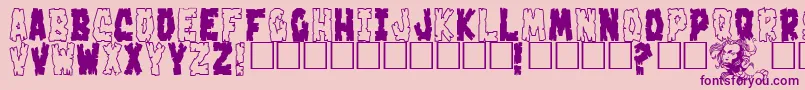 Crakoom Font – Purple Fonts on Pink Background