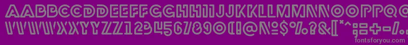 Rubber Font – Gray Fonts on Purple Background