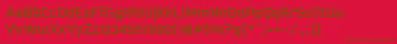 KautivaBold Font – Brown Fonts on Red Background
