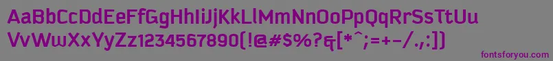 Шрифт KautivaBold – фиолетовые шрифты на сером фоне