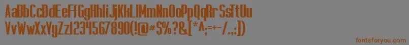 Capicolasansish Font – Brown Fonts on Gray Background