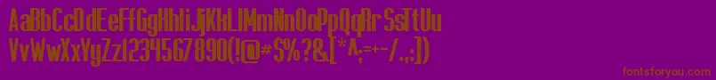 Capicolasansish Font – Brown Fonts on Purple Background