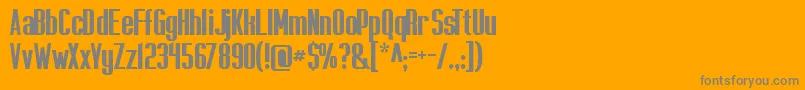 Capicolasansish Font – Gray Fonts on Orange Background