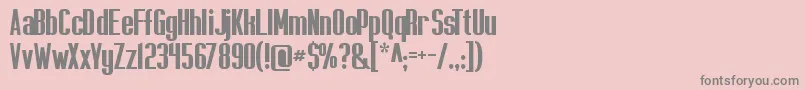 フォントCapicolasansish – ピンクの背景に灰色の文字