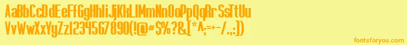 More about Capicolasansish Font Capicolasansish Font – Orange Fonts on Yellow Background
