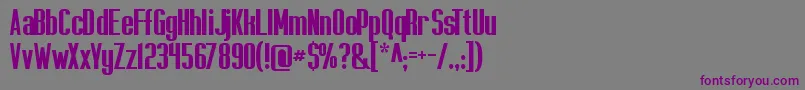 Capicolasansish Font – Purple Fonts on Gray Background