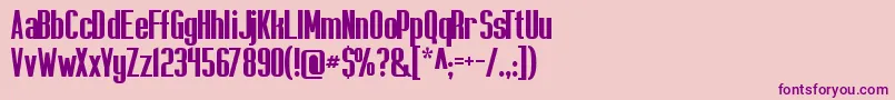 Capicolasansish Font – Purple Fonts on Pink Background