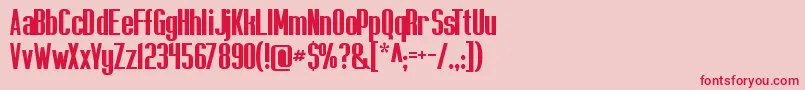 More about Capicolasansish Font Capicolasansish Font – Red Fonts on Pink Background