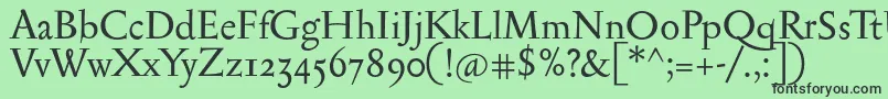 Serapionosf Font – Black Fonts on Green Background