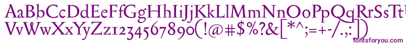 Serapionosf Font – Purple Fonts on White Background