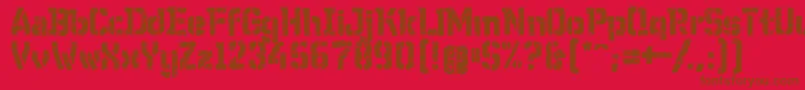 WcWunderbachRoughBta Font – Brown Fonts on Red Background