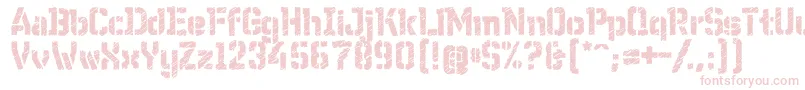 WcWunderbachRoughBta Font – Pink Fonts on White Background
