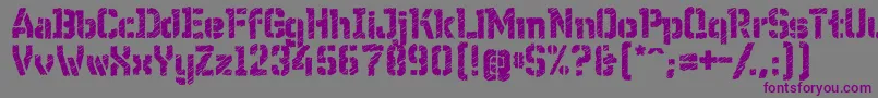 WcWunderbachRoughBta Font – Purple Fonts on Gray Background