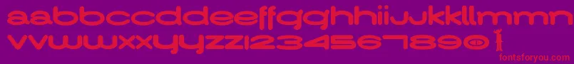 Jamiroquai Font – Red Fonts on Purple Background